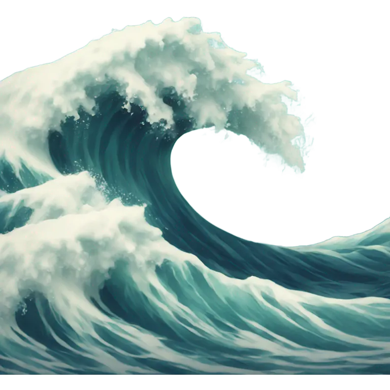Sea waves emoji