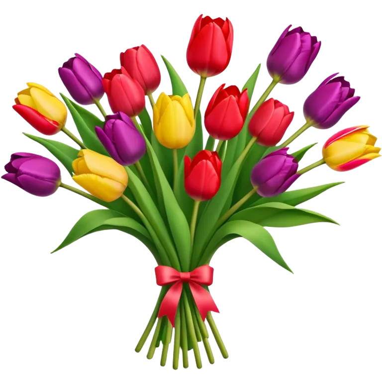 bouquet of tulips emoji