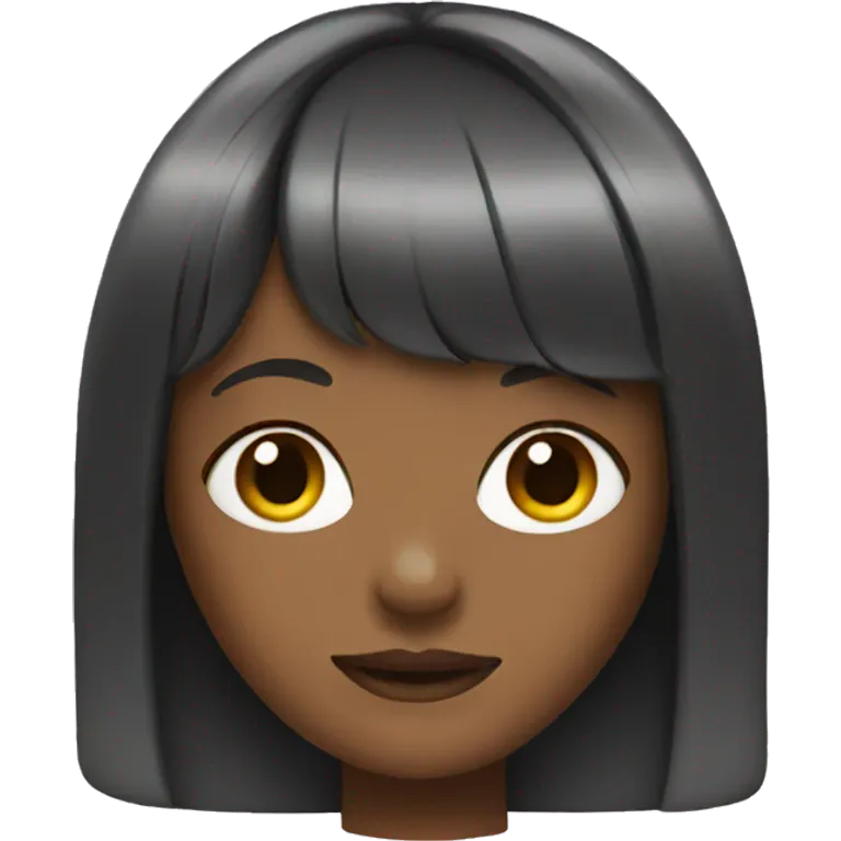 Girl with bangs  emoji