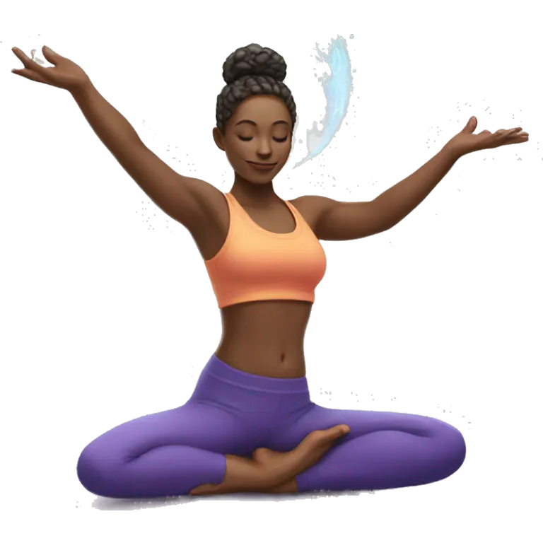yoga and magic emoji