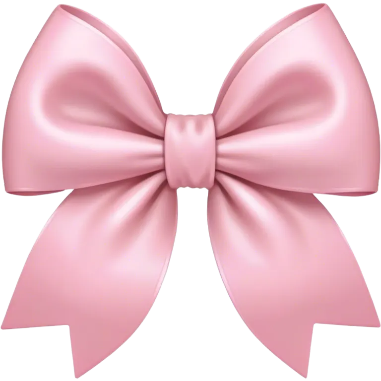 light pink bow on light pink bow emoji