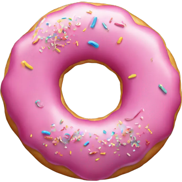 Balloon shaped like a donut emoji