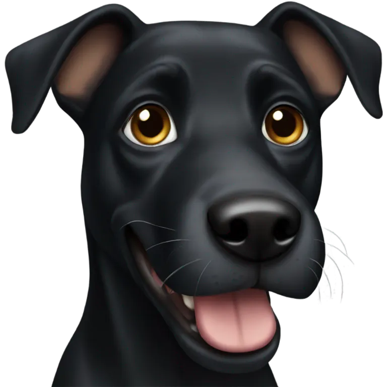 black dog emoji