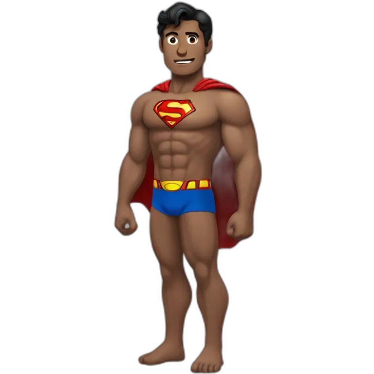 shirtless superman emoji