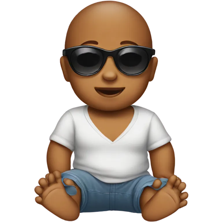 Baby wearing sunglasses  emoji