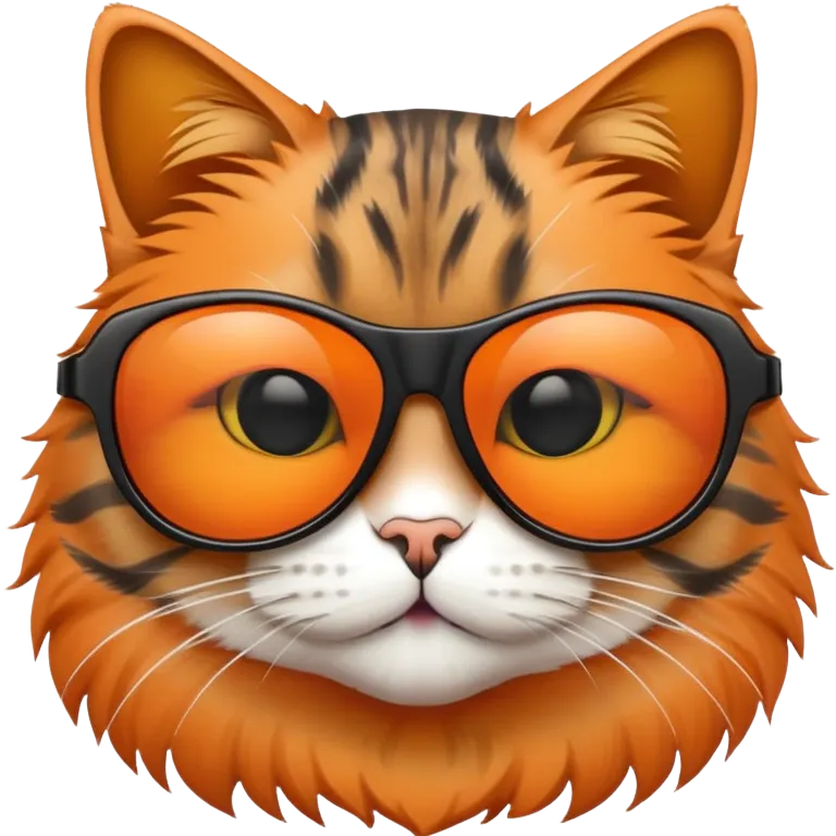 Cat with sunglasses emoji
