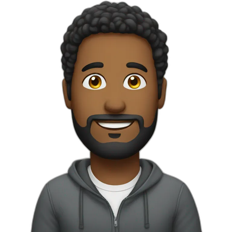homem em um podcast emoji