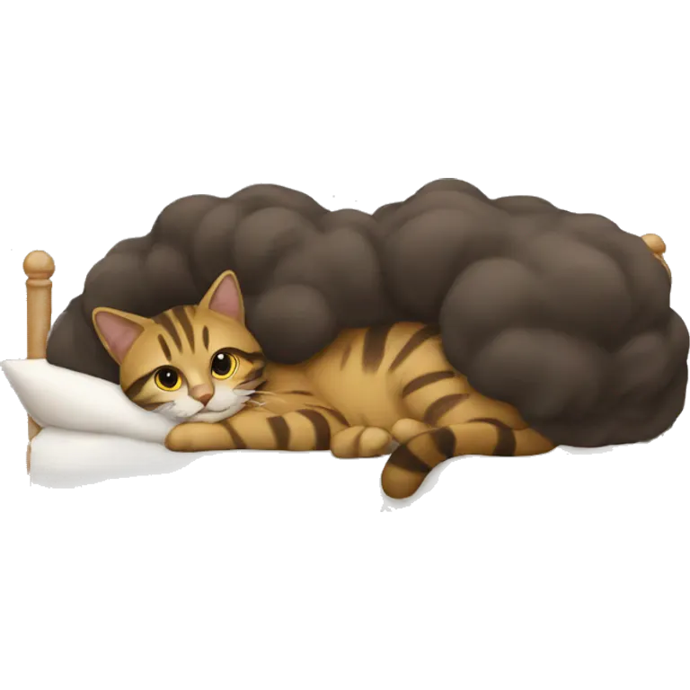 Chat sur le lit  emoji