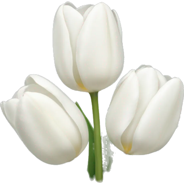 White tulips emoji