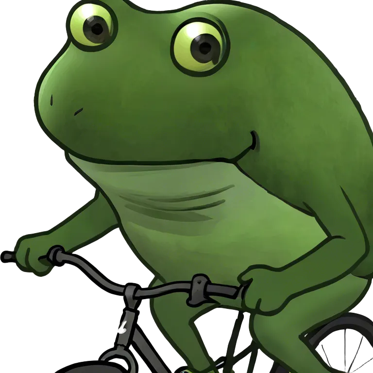 bufo riding a bike emoji