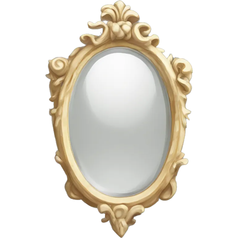 white mirror roccoco  emoji
