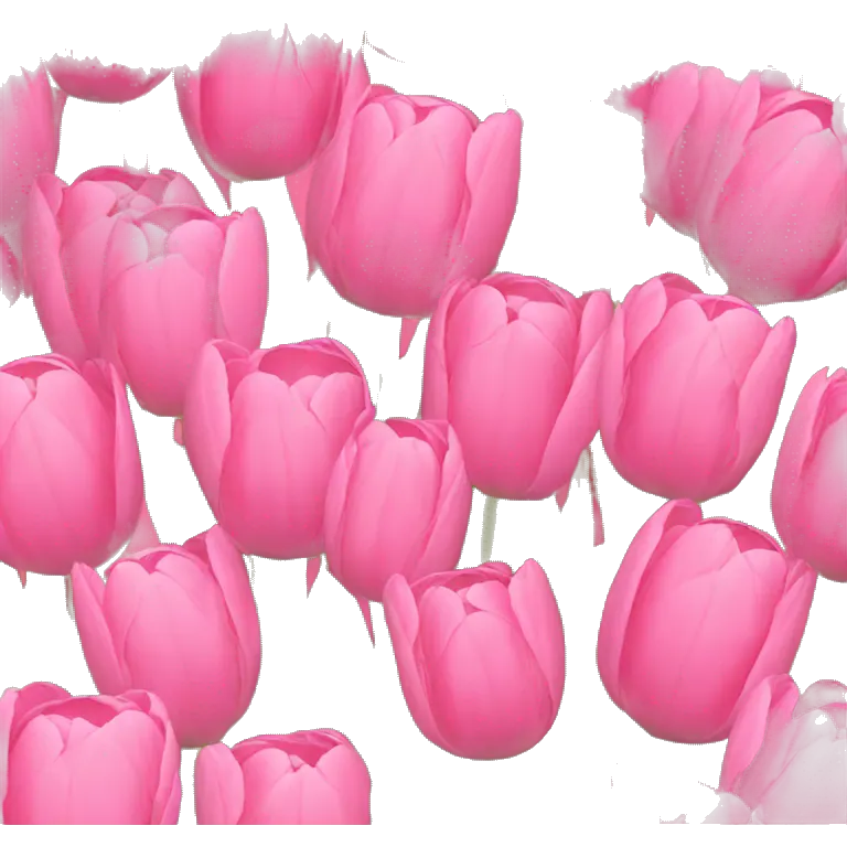 Pink tulips emoji
