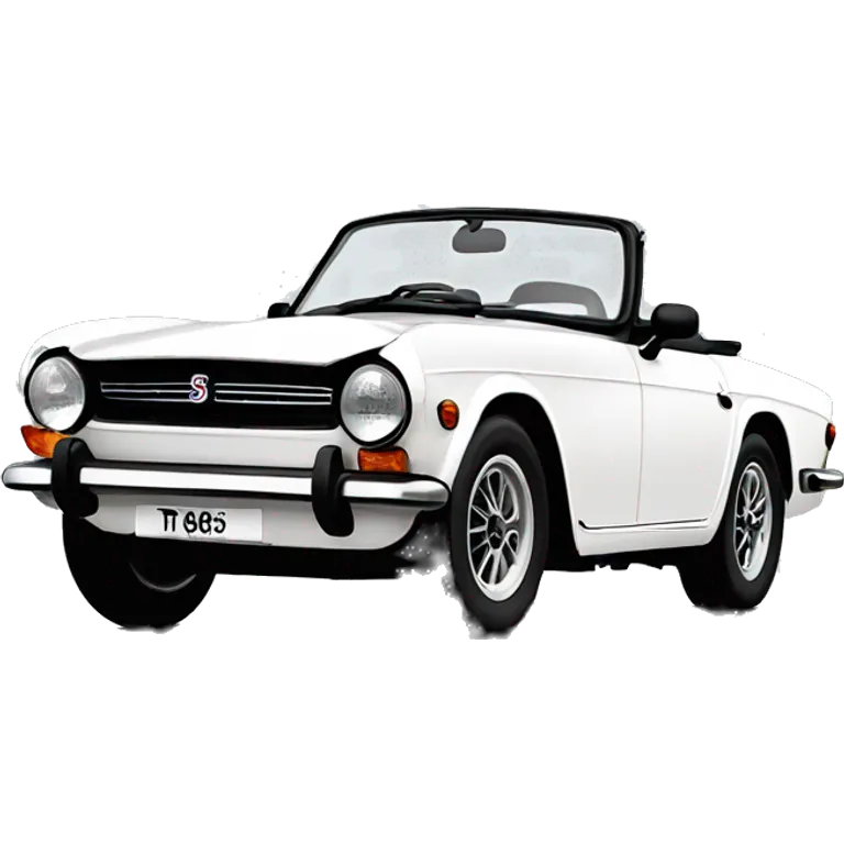 Triumph TR6 white emoji