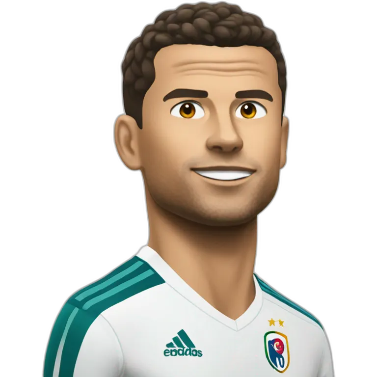 Ronaldo qui frappe Macron emoji