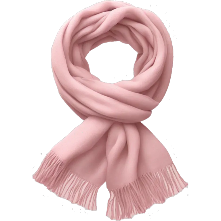 scarf in soft pink color  emoji