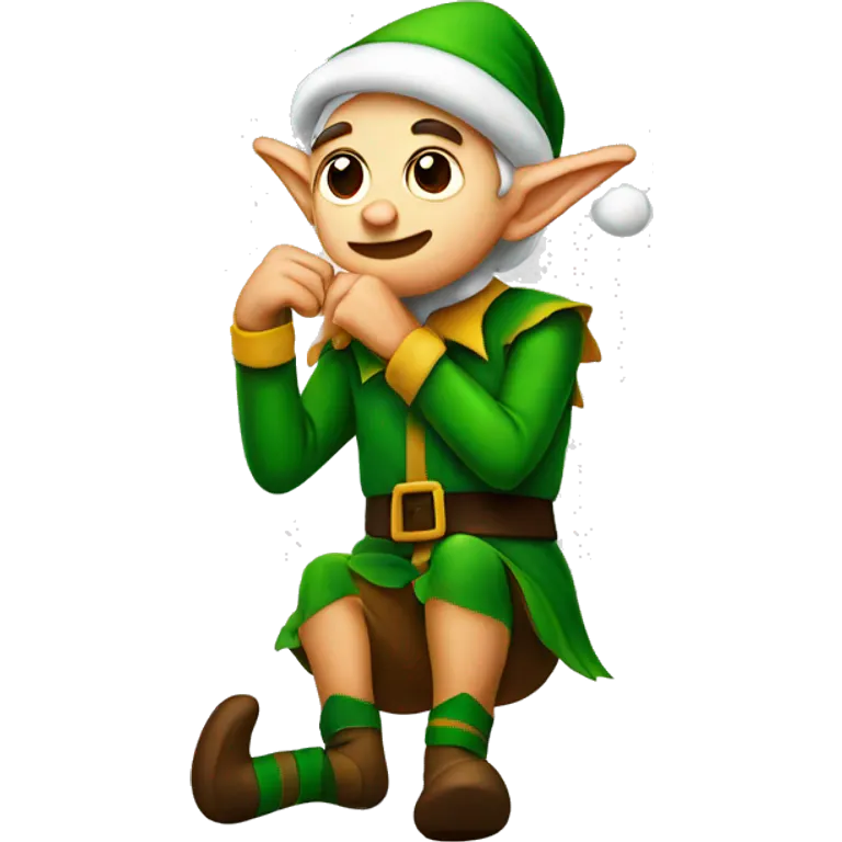 Elf itching himself emoji