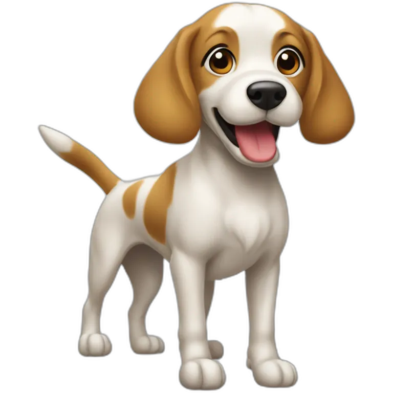 Chien qui saute dans un berceau emoji