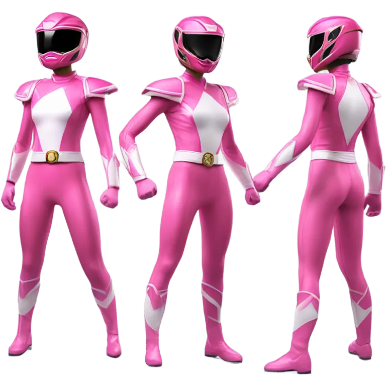 Pink power ranger emoji