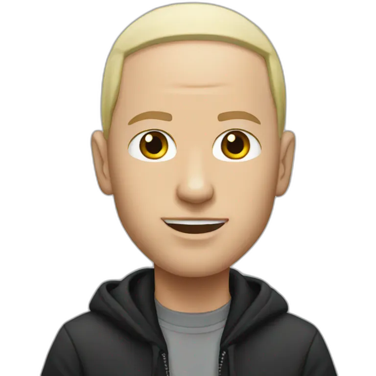 Has un sticker de eminem emoji