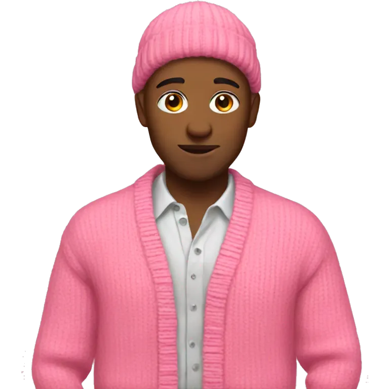 Pink cardigan emoji