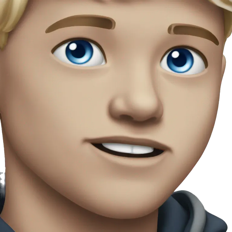 realistic blue eyed meme boy hot emoji