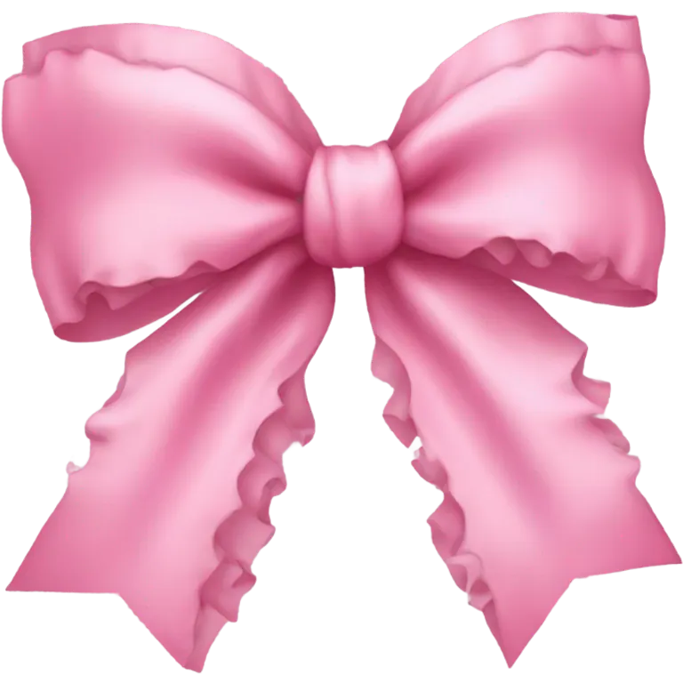 Pink coquette bow  emoji