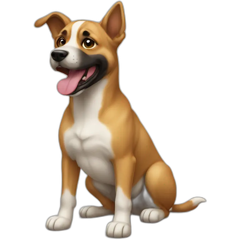 Chat sur chien  emoji