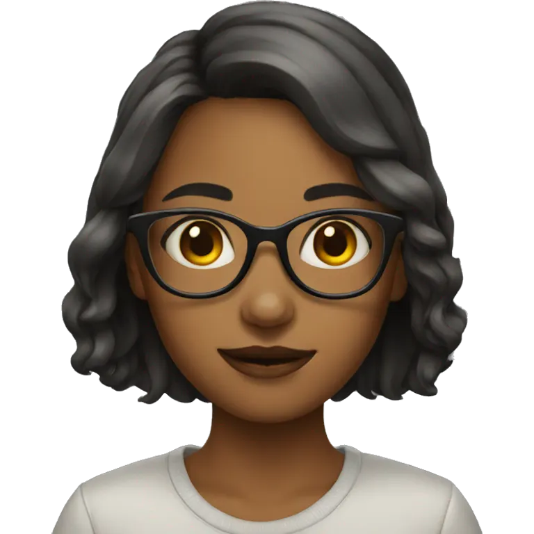 girl whith glasses  emoji