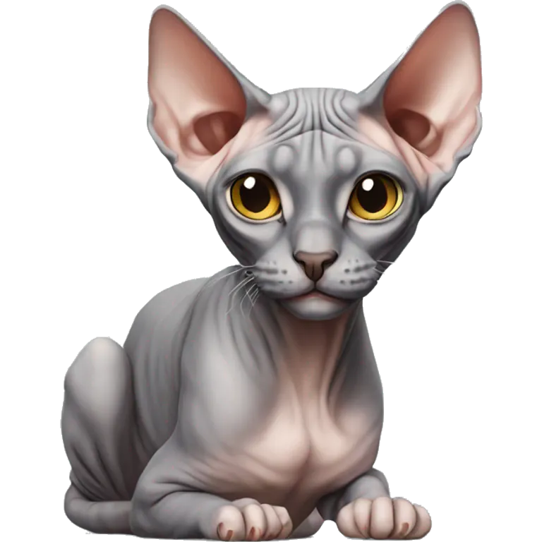 Sphynx cat emoji