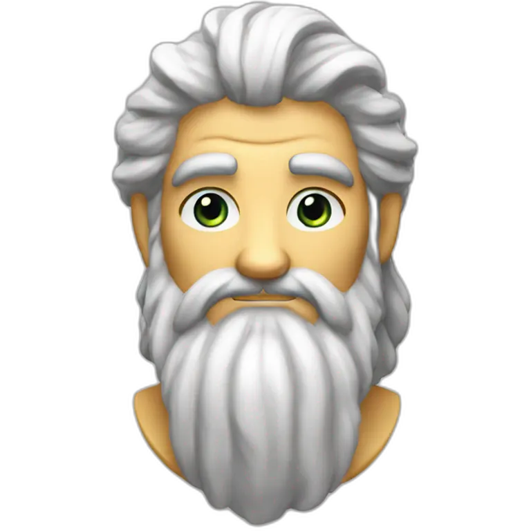 Zeus avec un éclair dans la main emoji