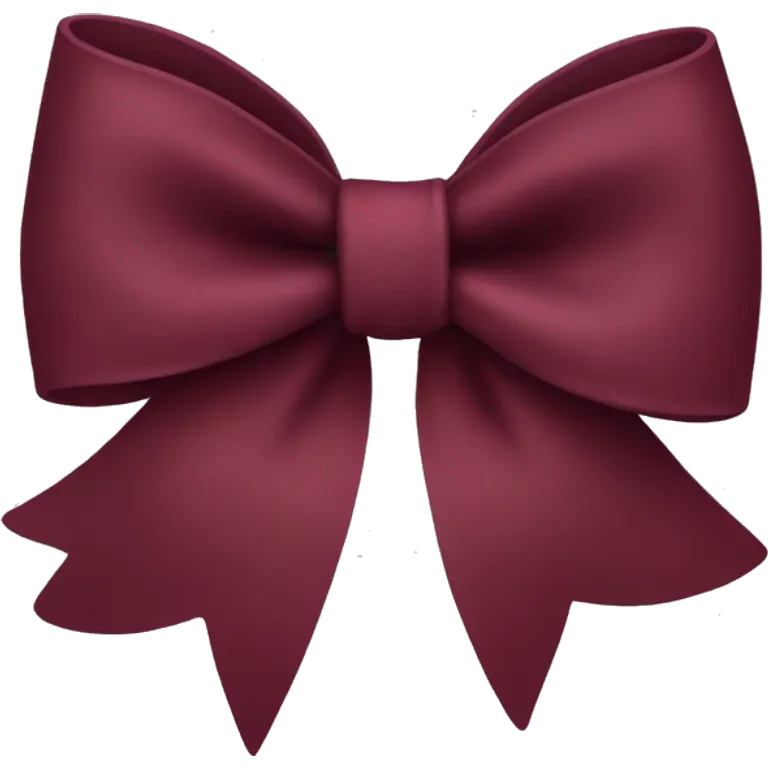Burgundy bow  emoji