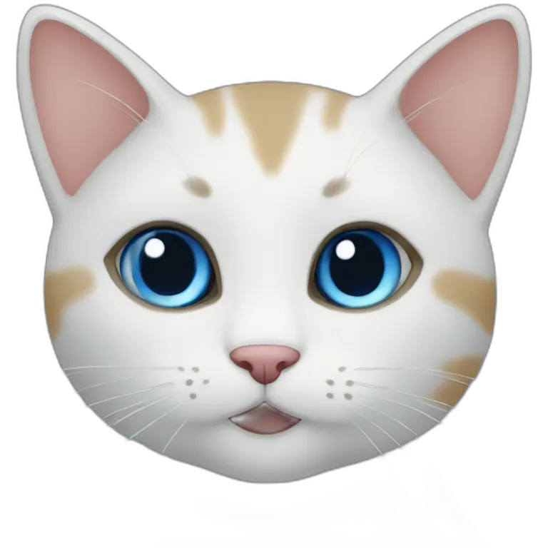 Blue little cat emoji
