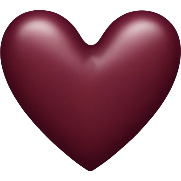 burgundy heart emoji