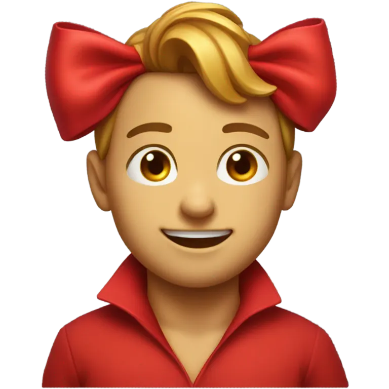 Red bow emoji