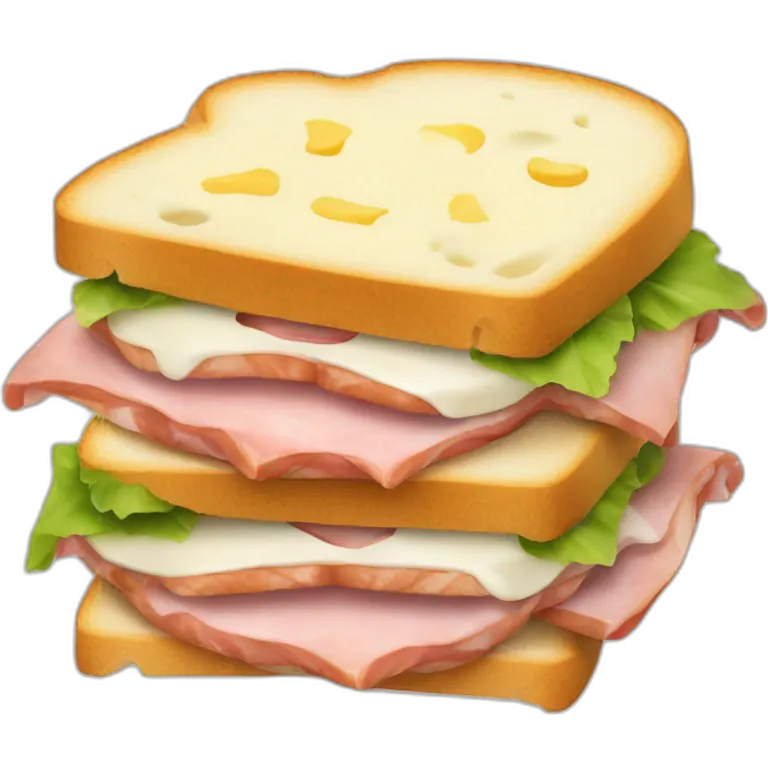 Sandwich-ham-cheese-cream emoji