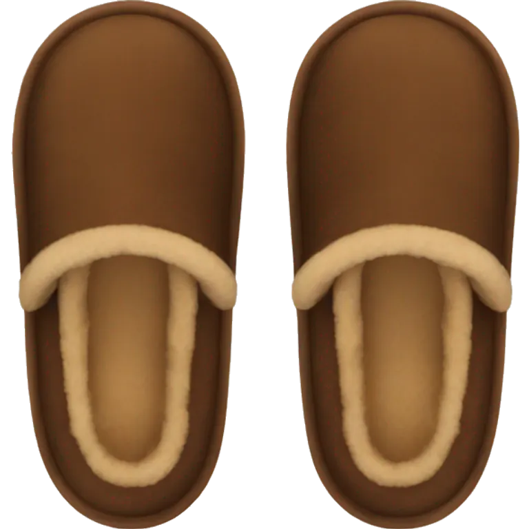 brown ugg slippers  emoji