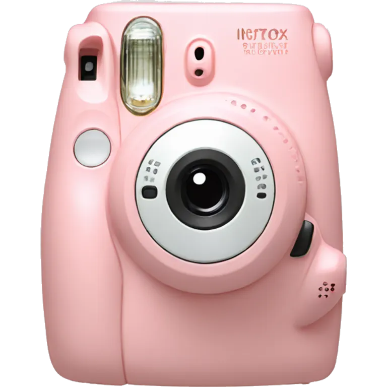 Light pink instax in bow emoji