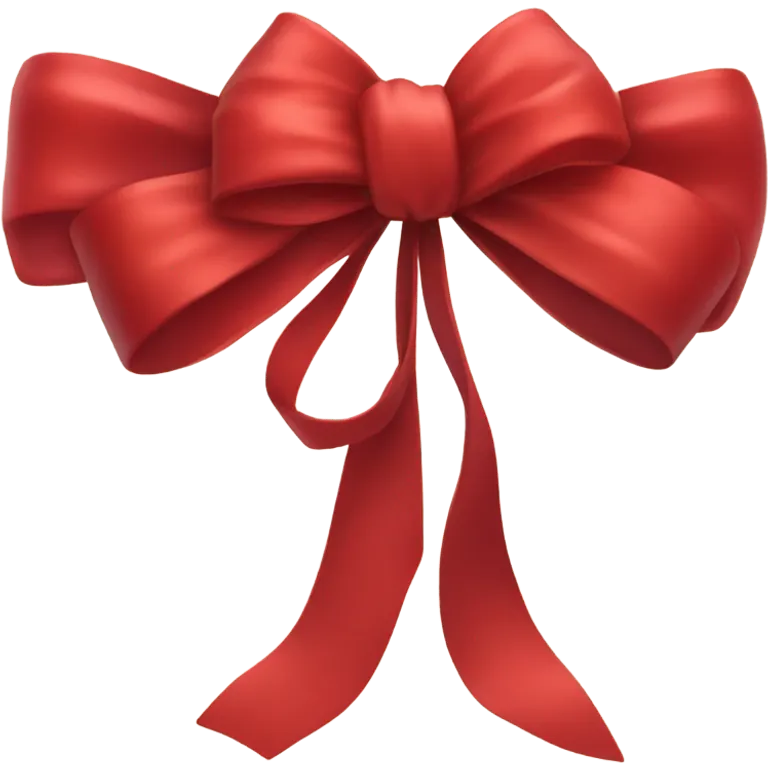 Red bow emoji