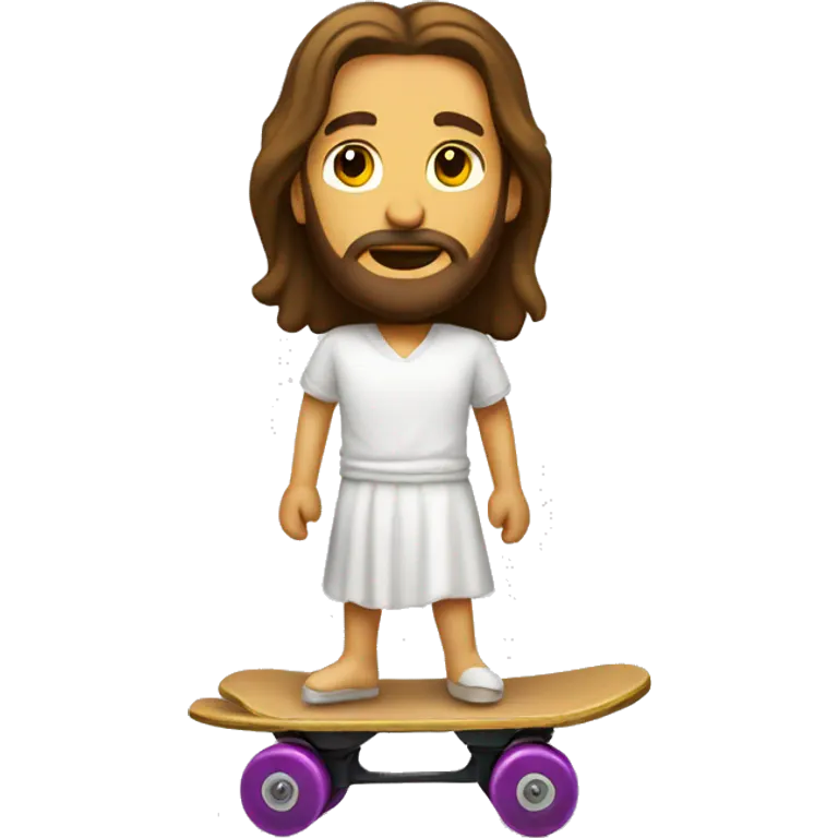 Jesus Christ roller skating emoji