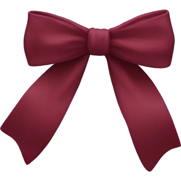burgundy bow emoji
