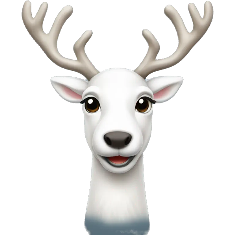 White reindeer emoji