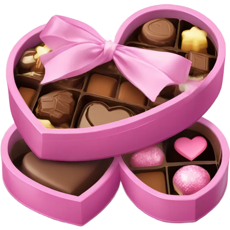 box of chocolates pink emoji
