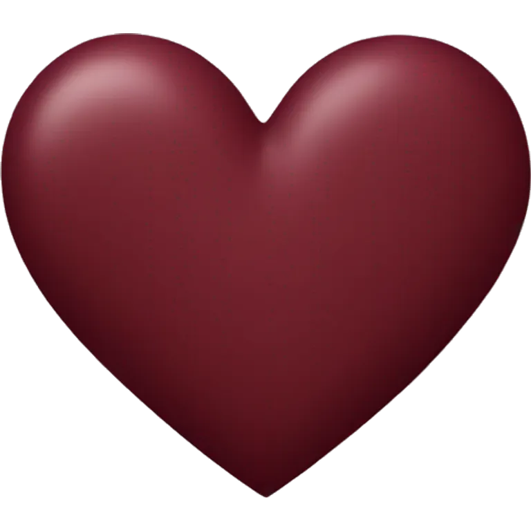 maroon heart emoji