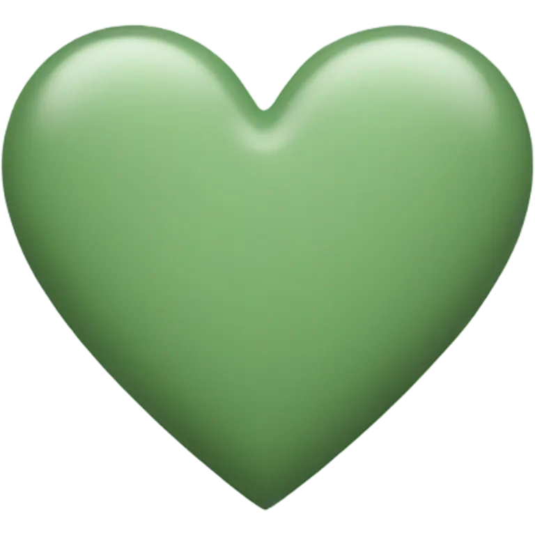 “sage green” heart emoji