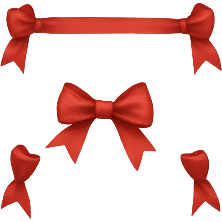 Red bow emoji