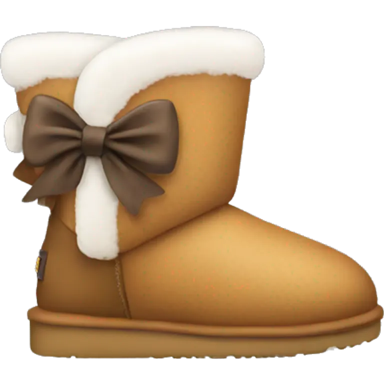 Uggs with bow emoji