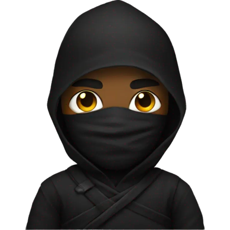"all black ninja" emoji