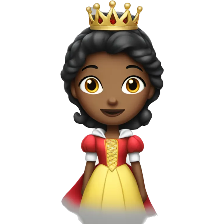Snow White-princess in Christmas outfit emoji