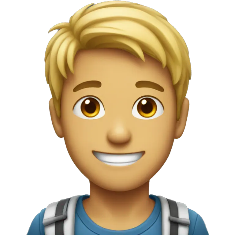 boys wearing smiling emoji