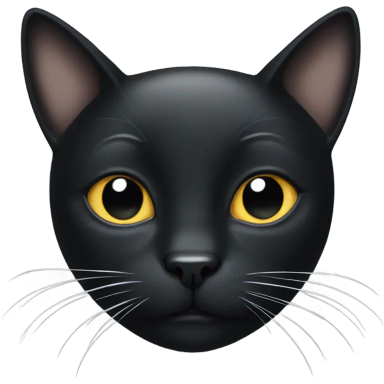black cat with white spots  emoji